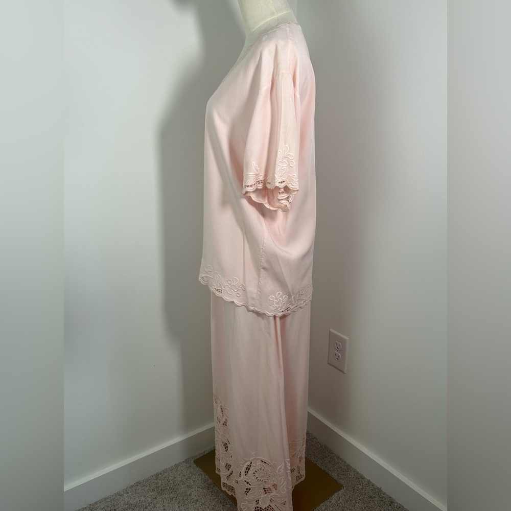 VTG 80s BALI EMERALD Lace Blouse and Skirt - Picture 2 of 8